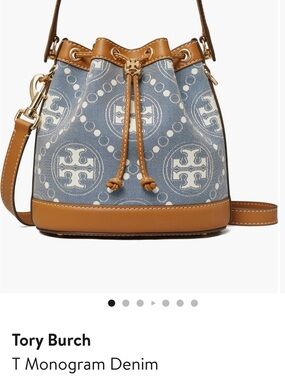Tory Burch Monogram Bucket Bag